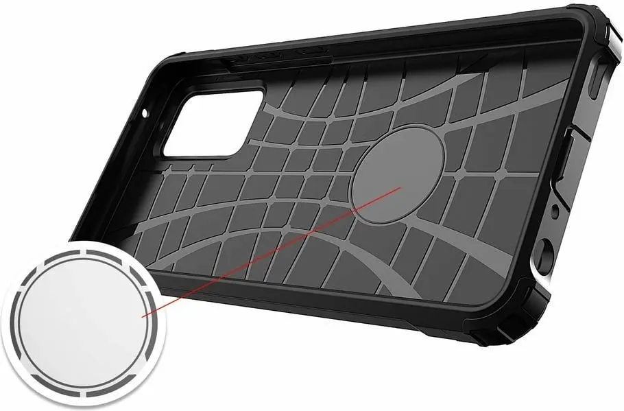 Mbështjellës Hurtel Hybrid Armor për Samsung Galaxy A72, ari - 6