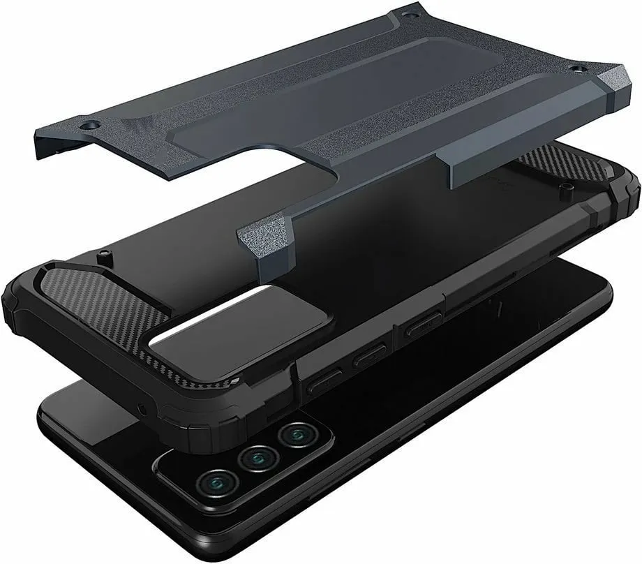 Mbështjellës Hurtel Hybrid Armor për Samsung Galaxy A72, ari - 7