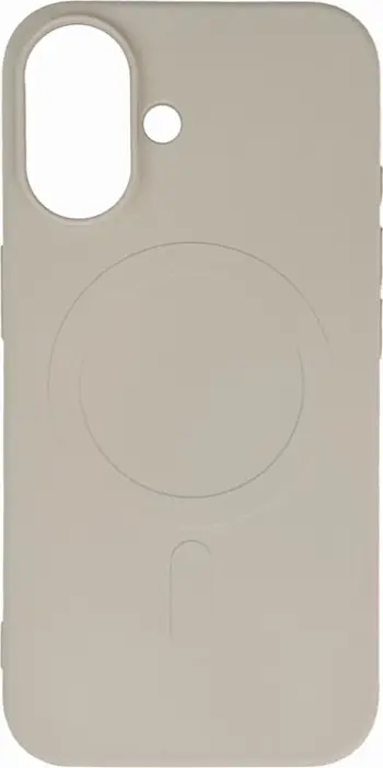 Mbështjellës Hurtel Liquid Silicone Case me MagSafe për Samsung Galaxy S25 Edge, Bezhe