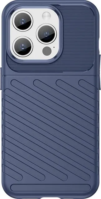 Mbështjellës Hurtel Thunder Case për iPhone 15 Pro, TPU, Kaltër - 1