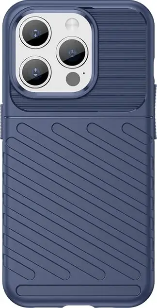 Mbështjellës Hurtel Thunder Case për iPhone 15 Pro, TPU, Kaltër