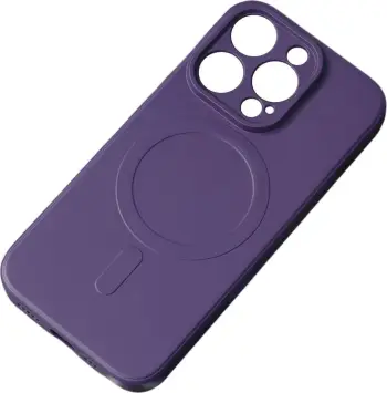 Mbështjellës silikon për celular Hurtel për iPhone 15 Plus, MagSafe, vjollcë
