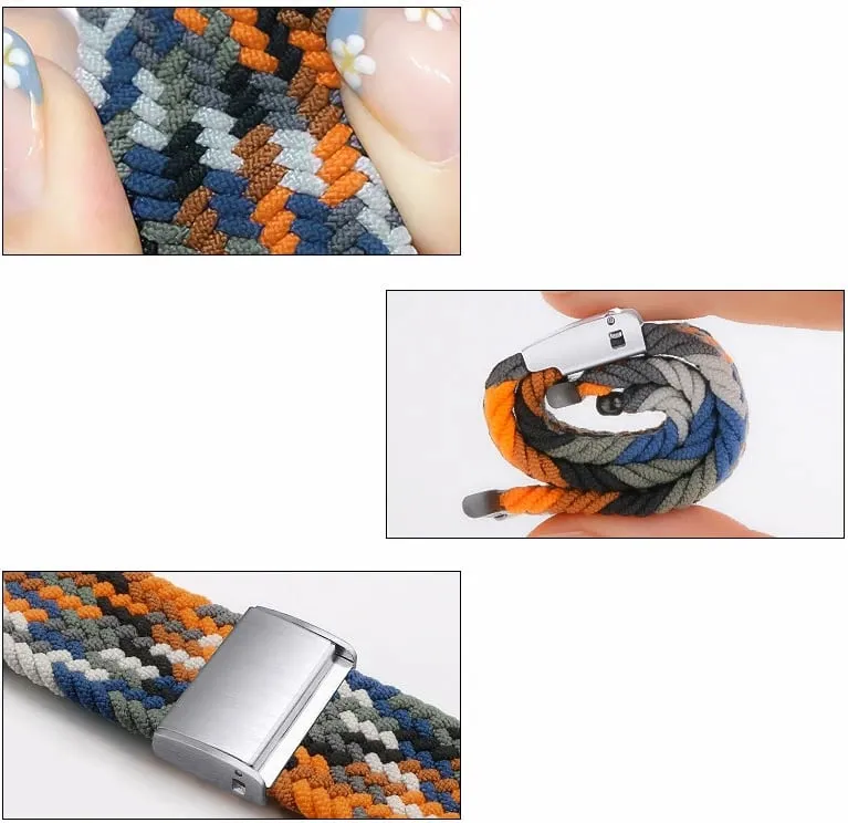 Rrip i thurur për Apple Watch Hurtel, Strap Fabric, përshtatet 38/40/41mm, shumëngjyrësh - 4