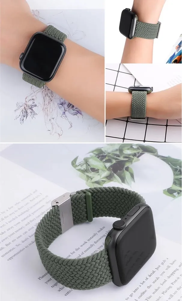 Rrip i thurur për Apple Watch Hurtel, Strap Fabric, përshtatet 38/40/41mm, shumëngjyrësh - 5