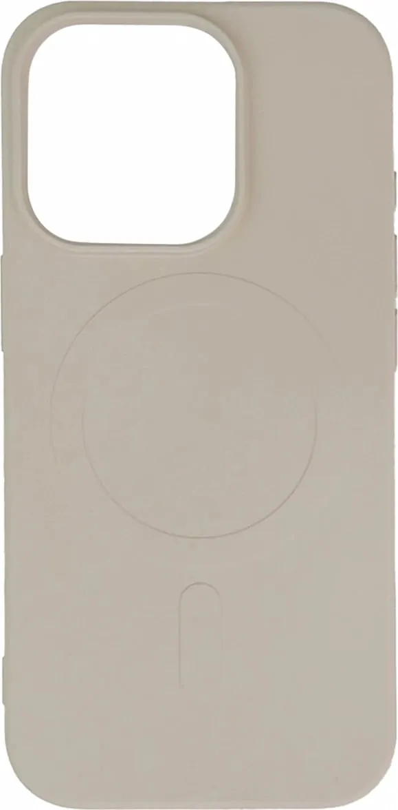 Mbështjellës Hurtel Liquid Silicone Case MagSafe për iPhone 16 Pro Max, bezhë - 1