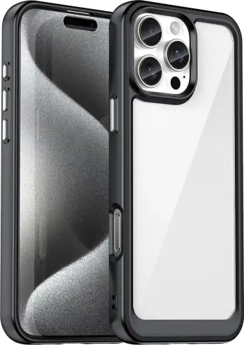 Mbështjellës Hurtel Outer Space Case për iPhone 16 Pro, i zi