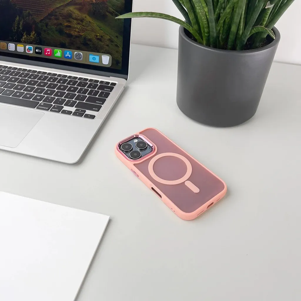 Mbështjellës Hurtel Fashion Case MagSafe për iPhone 16 Pro, rozë - 6
