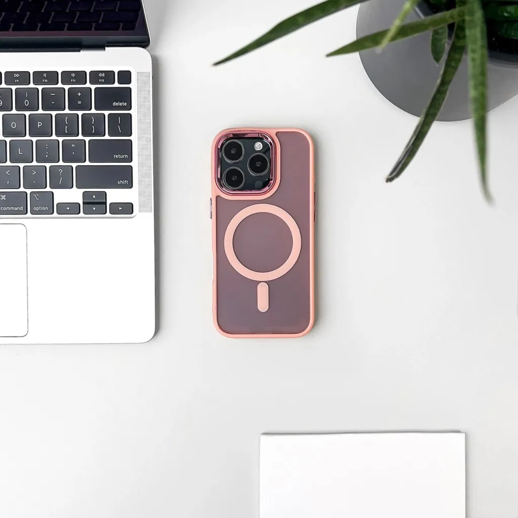 Mbështjellës Hurtel Fashion Case MagSafe për iPhone 16 Pro, rozë - 7