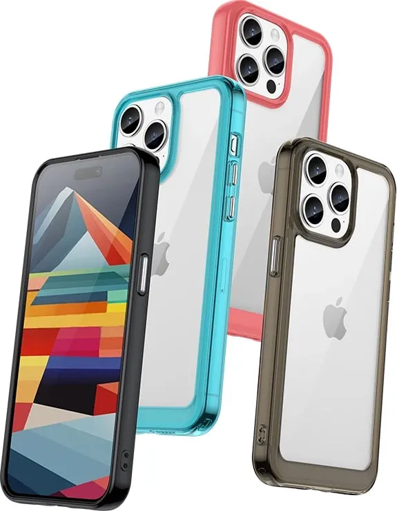 Mbështjellës Hurtel Outer Space Case për iPhone 15 Pro Max, transparent - 5