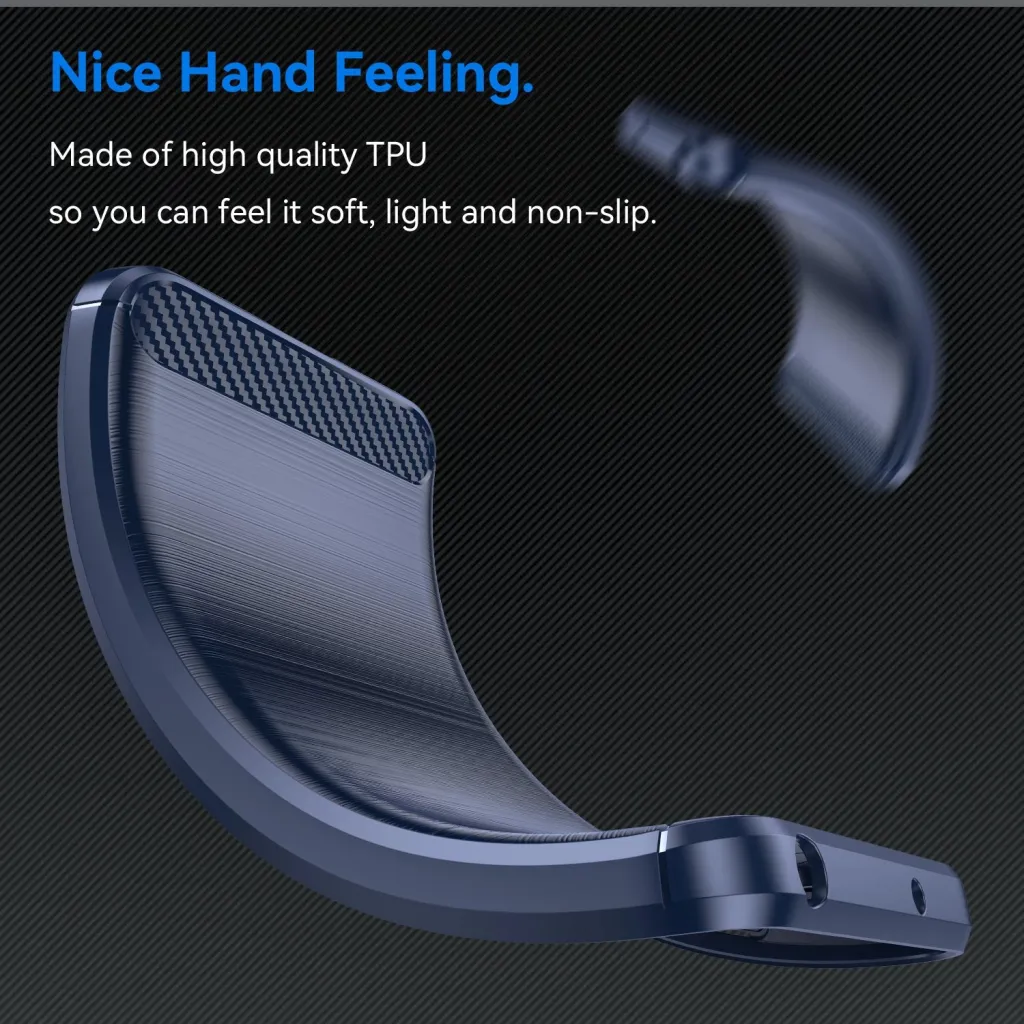 Mbështjellës Hurtel Carbon Case për Xiaomi Redmi Note 13 Pro+, Blu - 4