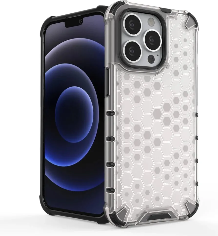 Mbështjellës Hurtel Honeycomb për iPhone 13 Pro, kaltër - 3