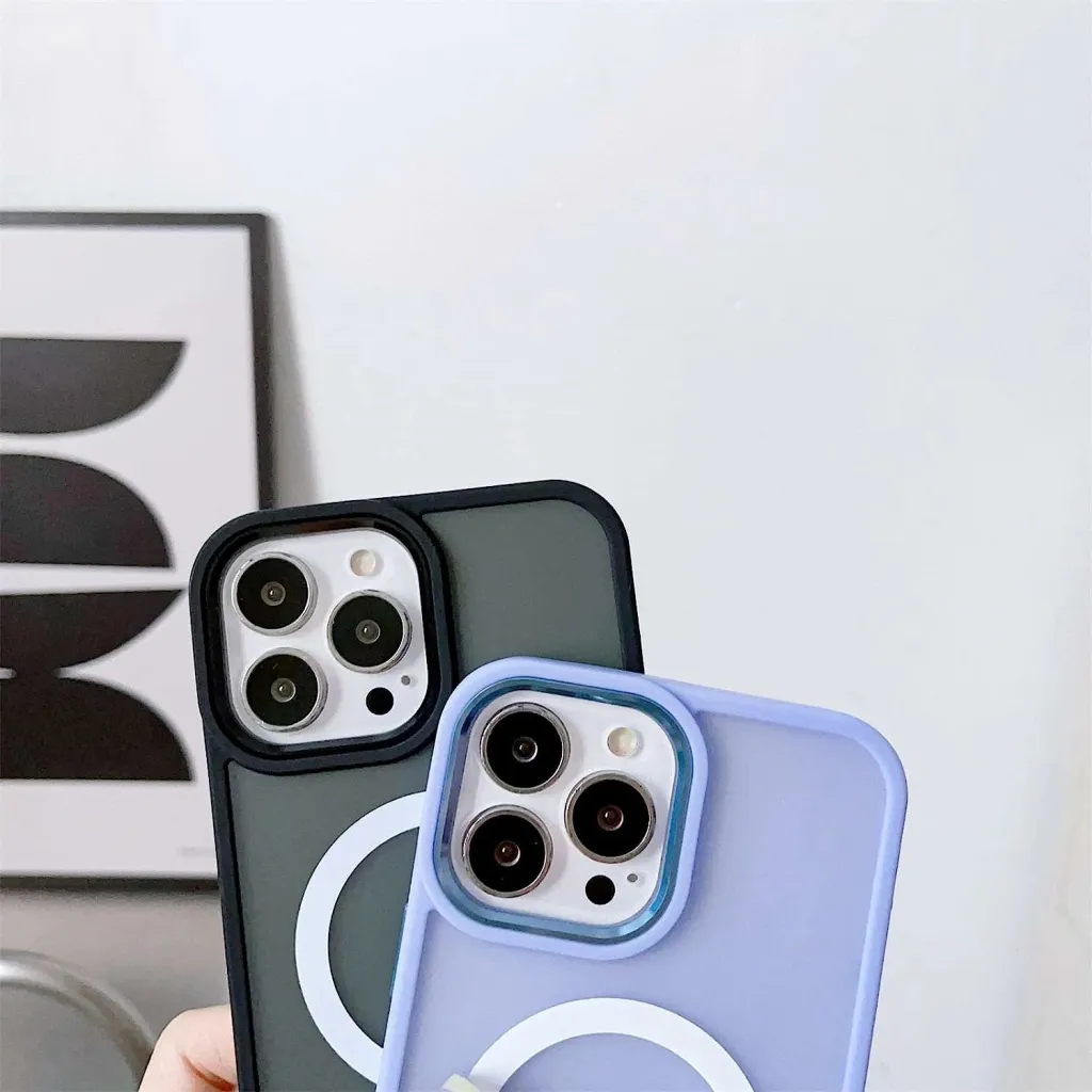 Mbështjellës Hurtel Color Matte Case për iPhone 15 Plus, MagSafe, i gjelbër - 3