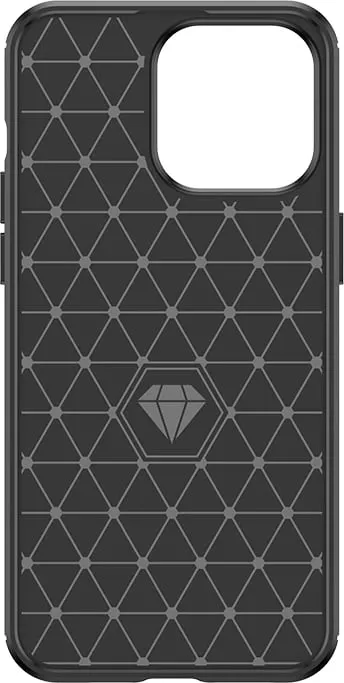 Mbështjellës Hurtel Carbon Case për iPhone 15 Pro Max, TPU, kaltër - 6