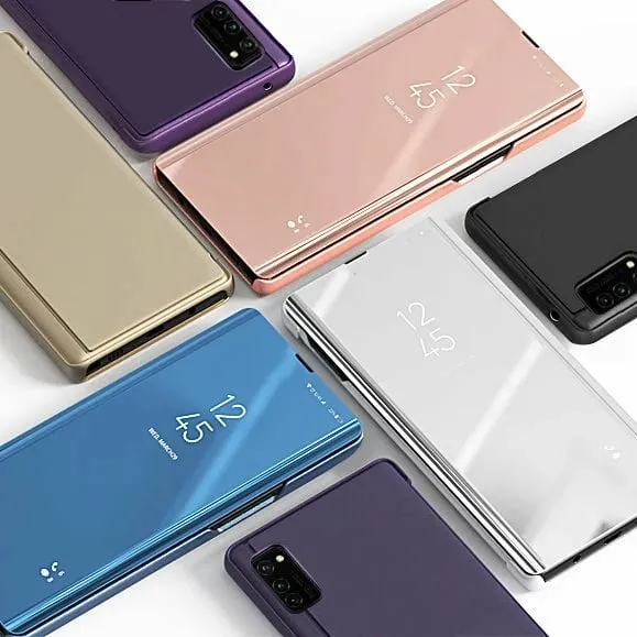 Mbështjellës Hurtel Clear View Case për Samsung Galaxy A72 4G, Kaltër - 8