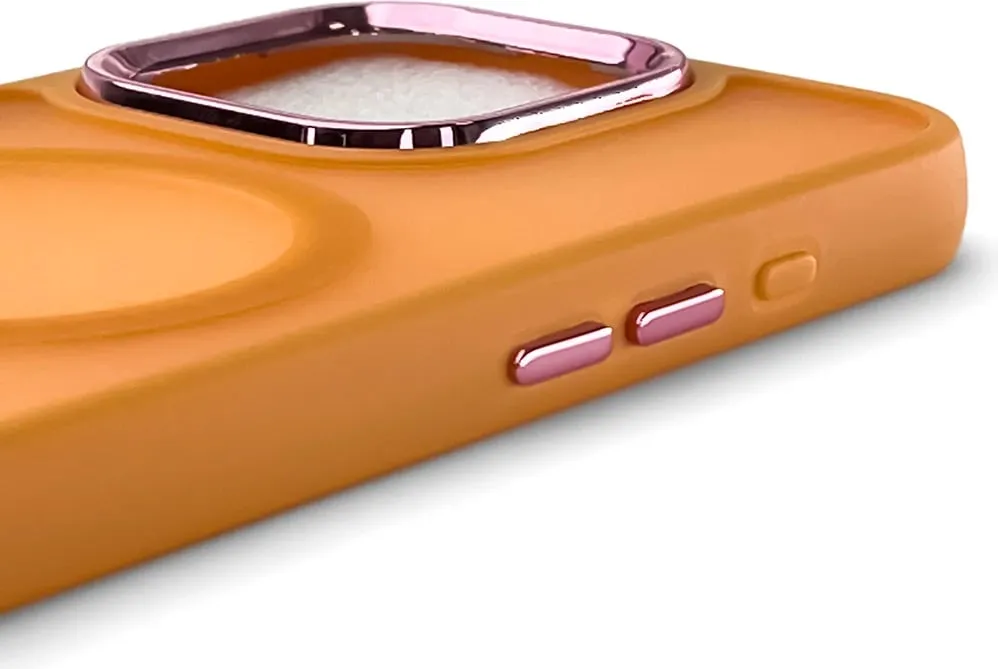 Mbështjellës Hurtel MagSafe për iPhone 16 Pro Max, portokalli - 3