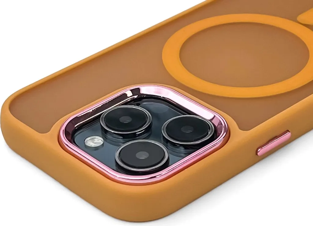 Mbështjellës Hurtel MagSafe për iPhone 16 Pro Max, portokalli - 5