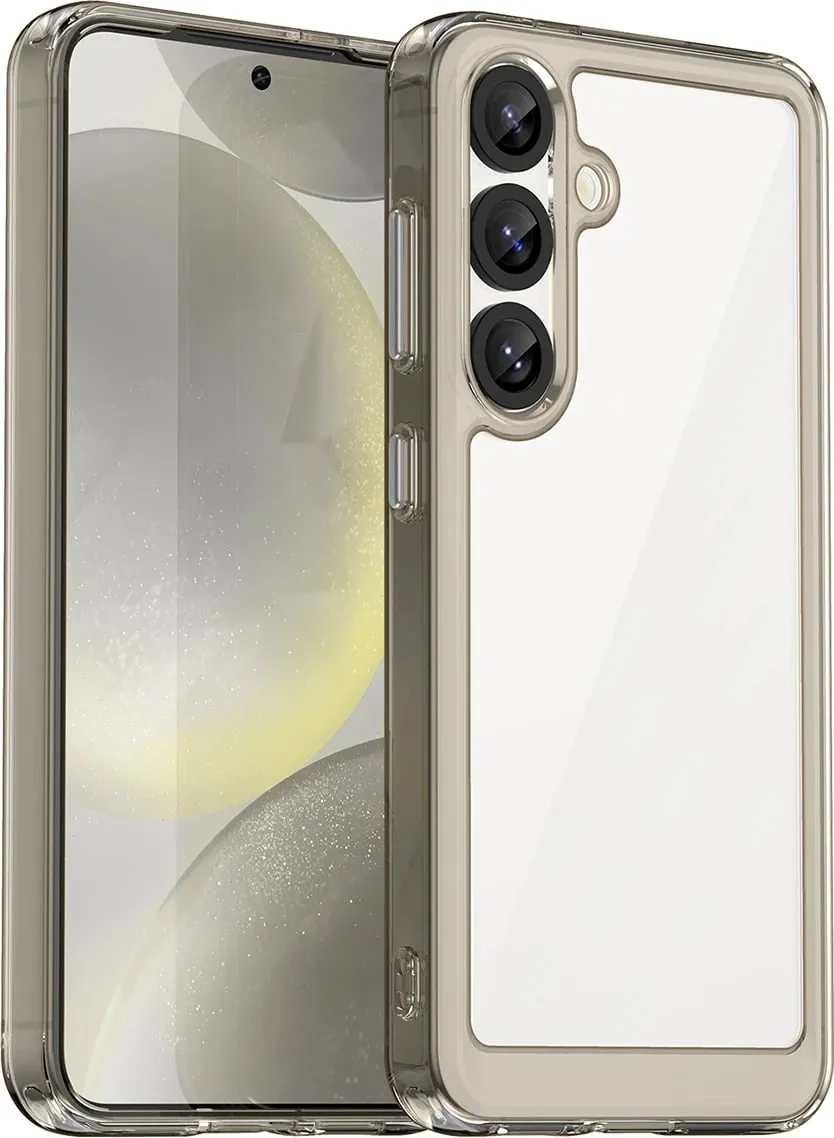 Mbështjellës Hurtel Outer Space Case për Samsung Galaxy S25 Edge, gjysmë-transparent, i zi - 1