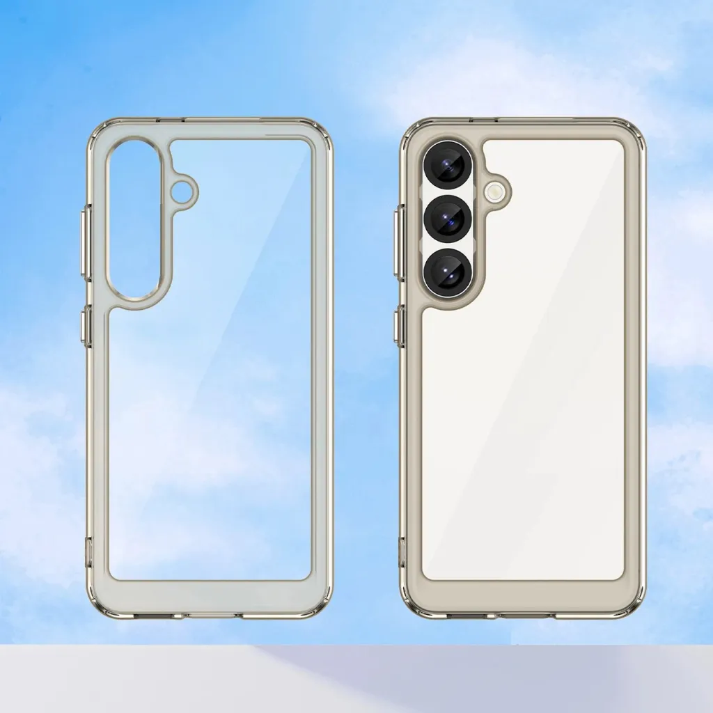 Mbështjellës Hurtel Outer Space Case për Samsung Galaxy S25 Edge, gjysmë-transparent, i zi - 6