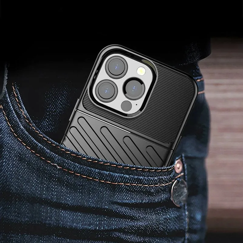 Mbështjellës Hurtel Thunder Case për iPhone 13 Pro, TPU, e gjelbër - 11