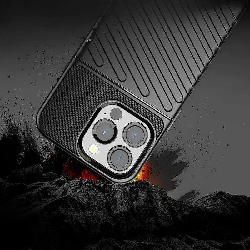 Mbështjellës Hurtel Thunder Case për iPhone 13 Pro, TPU, e gjelbër - 7