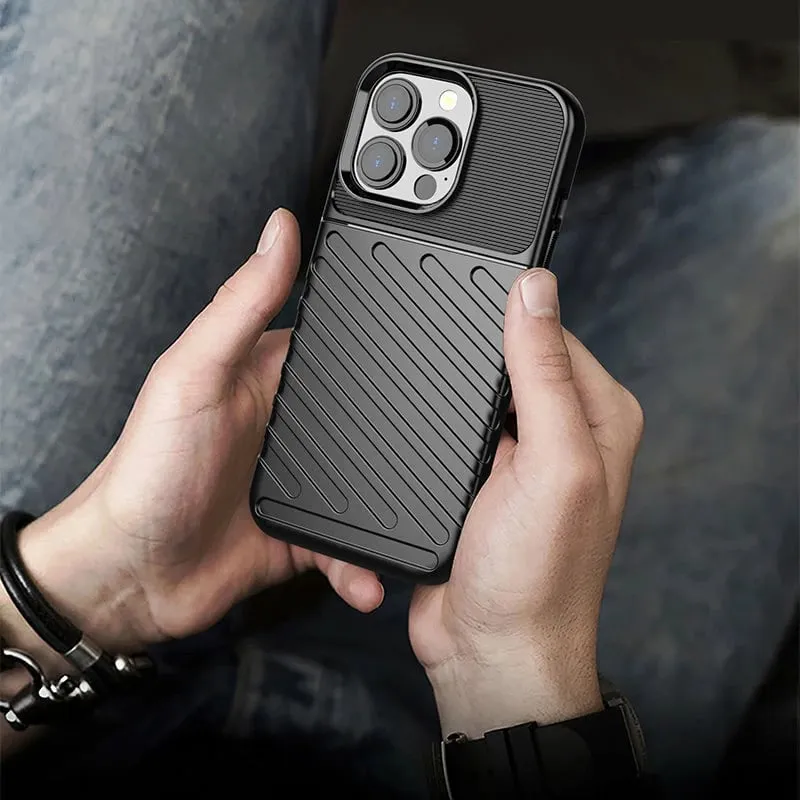 Mbështjellës Hurtel Thunder Case për iPhone 13 Pro, TPU, e gjelbër - 10