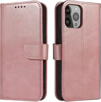 Mbështjellës magnetik me kapak për iPhone 16e Hurtel, rozë