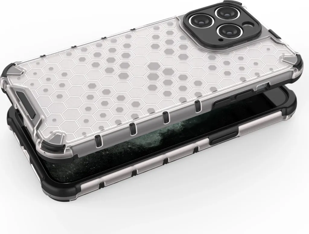 Mbështjellës Hurtel Honeycomb për iPhone 14 Pro, kaltër - 2