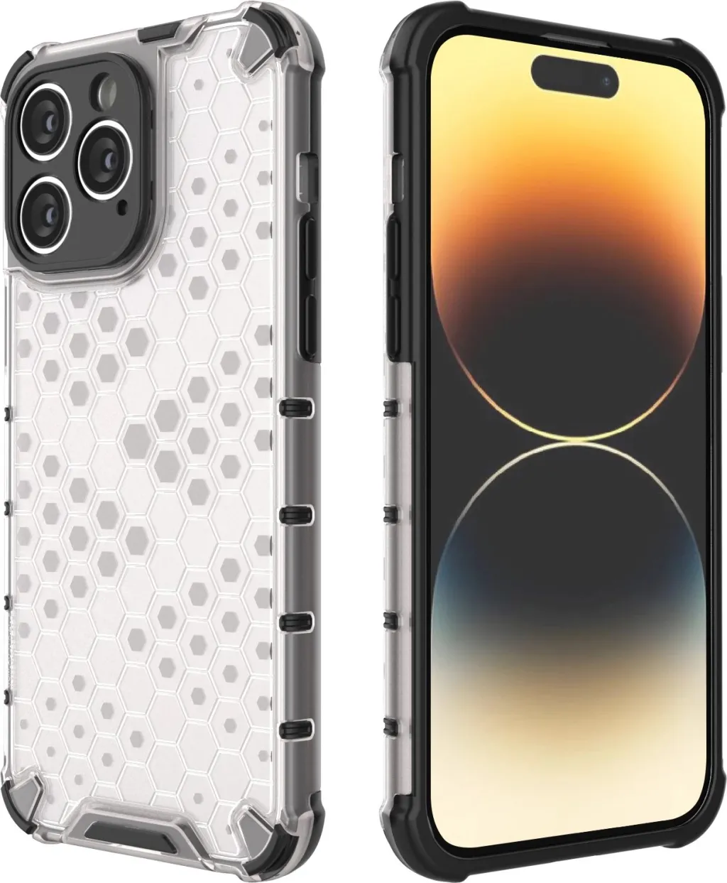 Mbështjellës Hurtel Honeycomb për iPhone 14 Pro, kaltër - 16