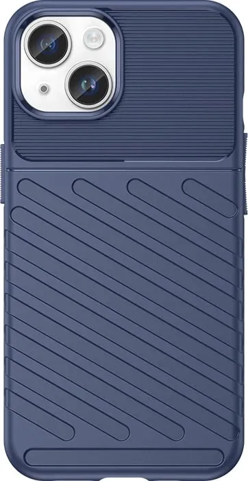 Mbështjellës iPhone 15 Plus Hurtel Thunder Case, TPU, Blu - 1