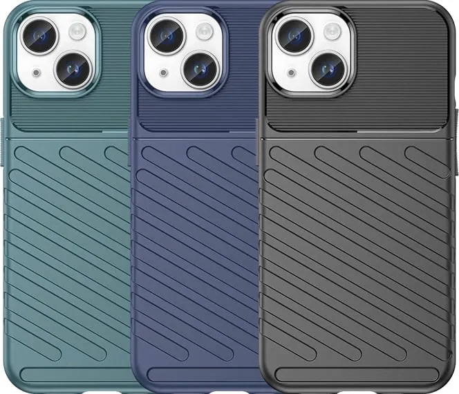 Mbështjellës iPhone 15 Plus Hurtel Thunder Case, TPU, Blu - 8