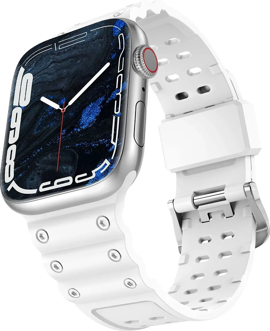 Rrip për Apple Watch Hurtel Strap Triple Protection, 38/40/41mm, i bardhë - 4