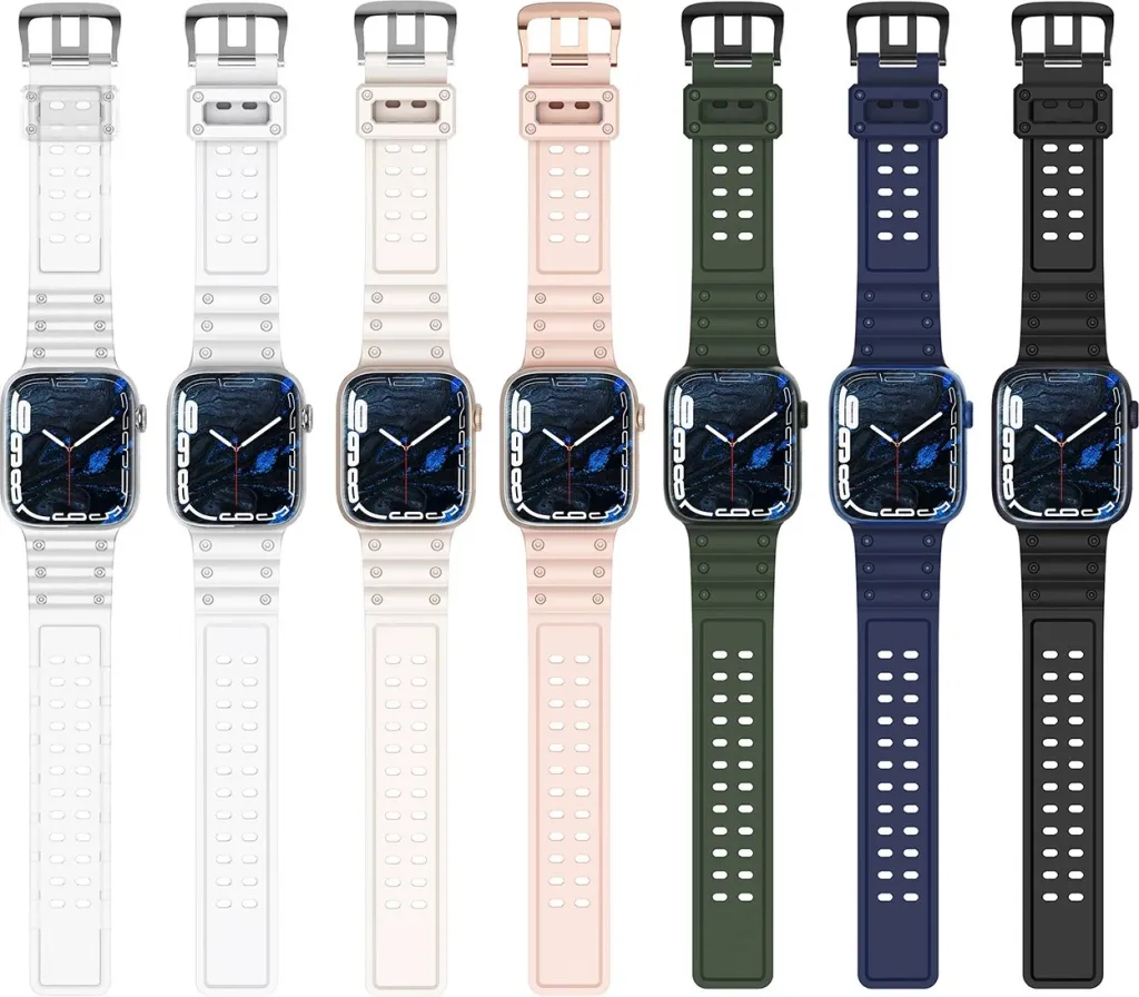 Rrip për Apple Watch Hurtel Strap Triple Protection, 38/40/41mm, i bardhë - 7