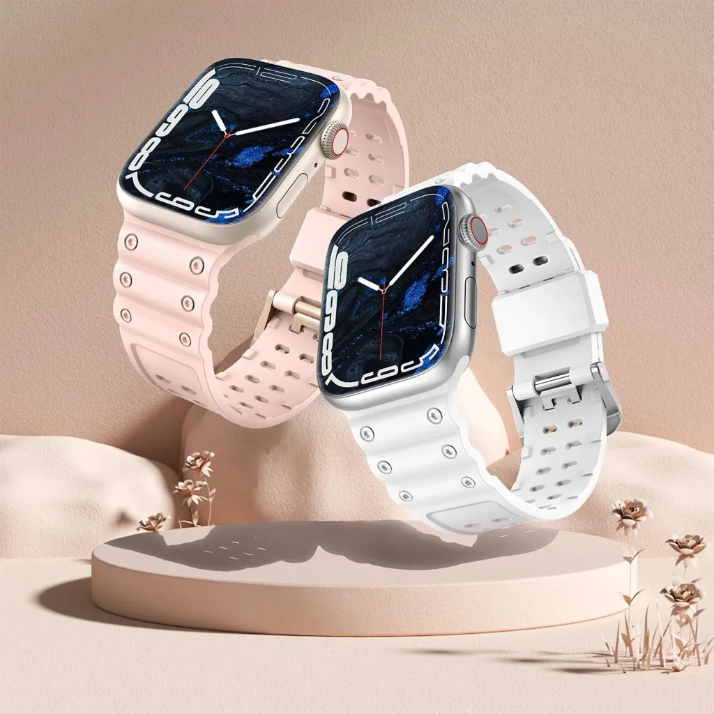 Rrip për Apple Watch Hurtel Strap Triple Protection, 38/40/41mm, i bardhë - 10