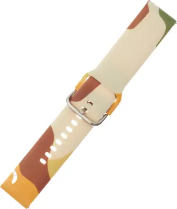 Rrip silikoni Hurtel Moro Band për Samsung Galaxy Watch 42mm, kamuflazh, Bejzh/E kuqe/E verdhë