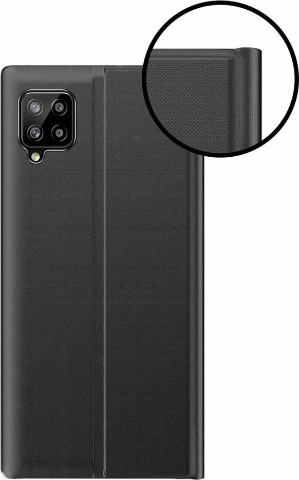 Mbështjellës Hurtel Sleep Case Bookcase me smart window për Samsung Galaxy A22 4G, Kaltër - 3
