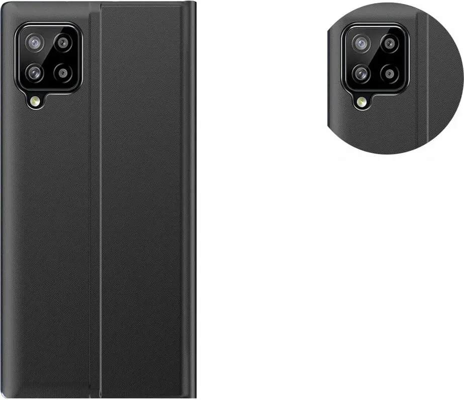 Mbështjellës Hurtel Sleep Case Bookcase me smart window për Samsung Galaxy A22 4G, Kaltër - 4