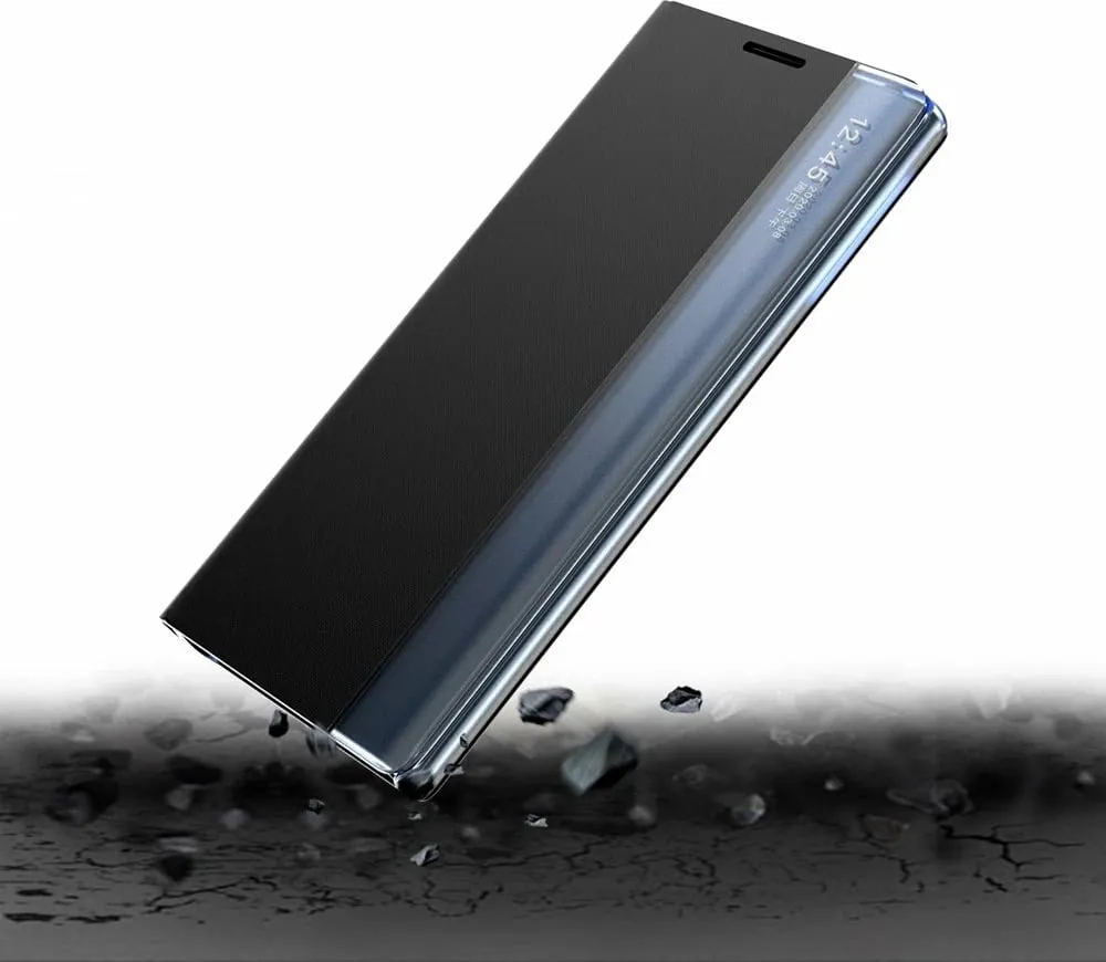 Mbështjellës Hurtel Sleep Case Bookcase me smart window për Samsung Galaxy A22 4G, Kaltër - 9