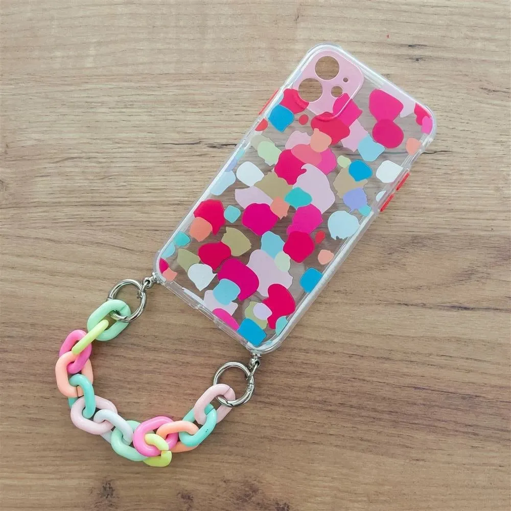 Mbështjellës Hurtel Color Chain Case për iPhone 13 Pro, me varëse zinxhir, shumëngjyrësh - 6