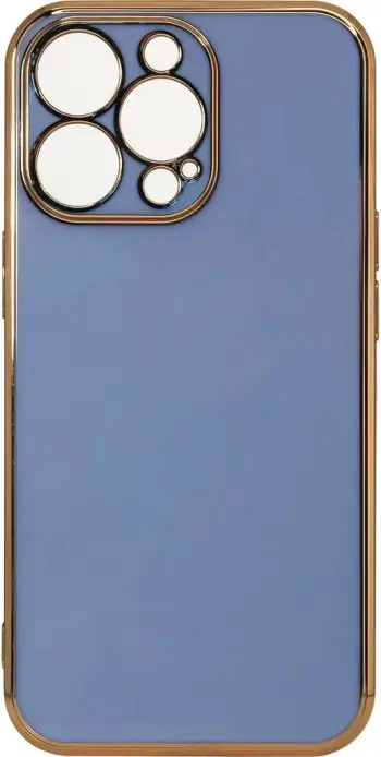 Mbështjellës Hurtel për Samsung Galaxy A12 5G, Lighting Color Case, gel, Kaltër me kornizë ari