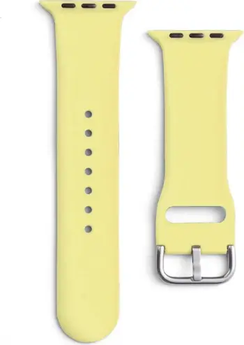 Rrip silikoni për orë Hurtel APS për Apple Watch Ultra/9/8/7/6/5/4/3/2/SE (42/44/45/49mm), Verdhë