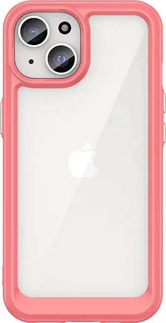 Mbështjellës Hurtel Outer Space Case për iPhone 15, i kuq