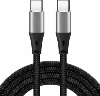 Kabllo USB iBOX IKUTC1B, USB C në USB C, 1 m, 60W, e zezë