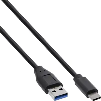 Kabllo USB InLine USB A në USB C, 2 m, i zi