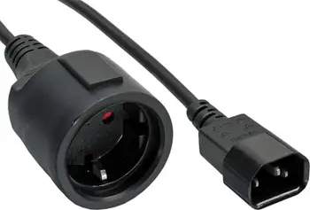 Kabllo InLine Power C14, 3m, e zezë