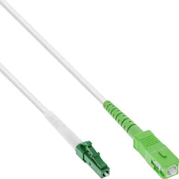 Kabllo optike InLine Fiber Simplex, LC/APC në SC/APC, OS2 9/125µm, 2m
