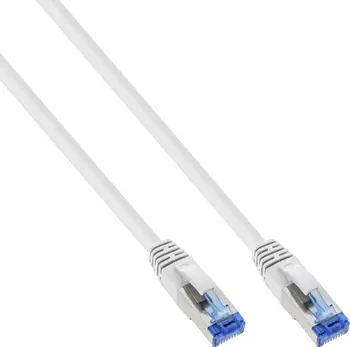 Kabllo rrjeti InLine Patch Cable Cat.6A, S/FTP, 0.3m, e bardhë