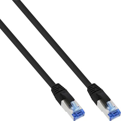 Kabllo rrjeti InLine Patch S/FTP Cat.6A, 0.3m, 500MHz, i zi - 1