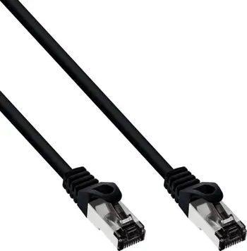 Kabllo rrjeti InLine Patch, Cat.8.1 S/FTP, 0.25m, e zezë