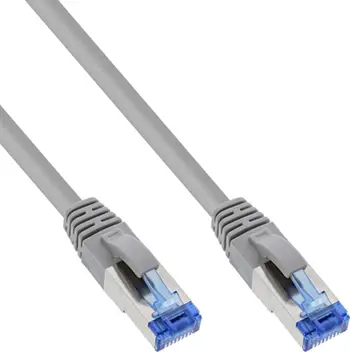 Set kabllo rrjeti InLine Cat.6A, S/FTP, 0.3m, gri