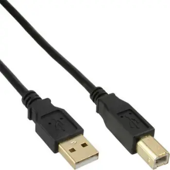 Kabllo InLine (34550S), USB A - USB B, 10 m, e zezë